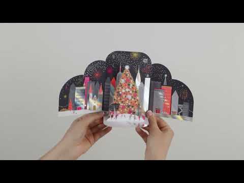 City Skaters Holiday Pop-Up Cards - Set of 8