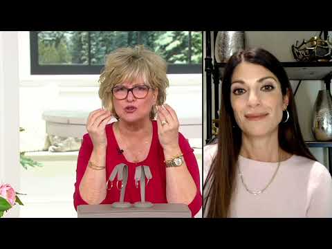 EternaGold Two-Tone Diamond Cut Hoop Earrings, 14K Gold on QVC