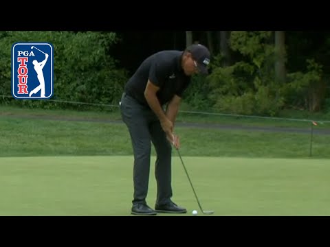 Phil Mickelson explains pause in putting stroke during the Memorial Tournament