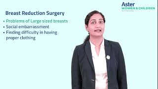 Breast Reduction Surgery | Dr Neha Chauhan | Aster W&C