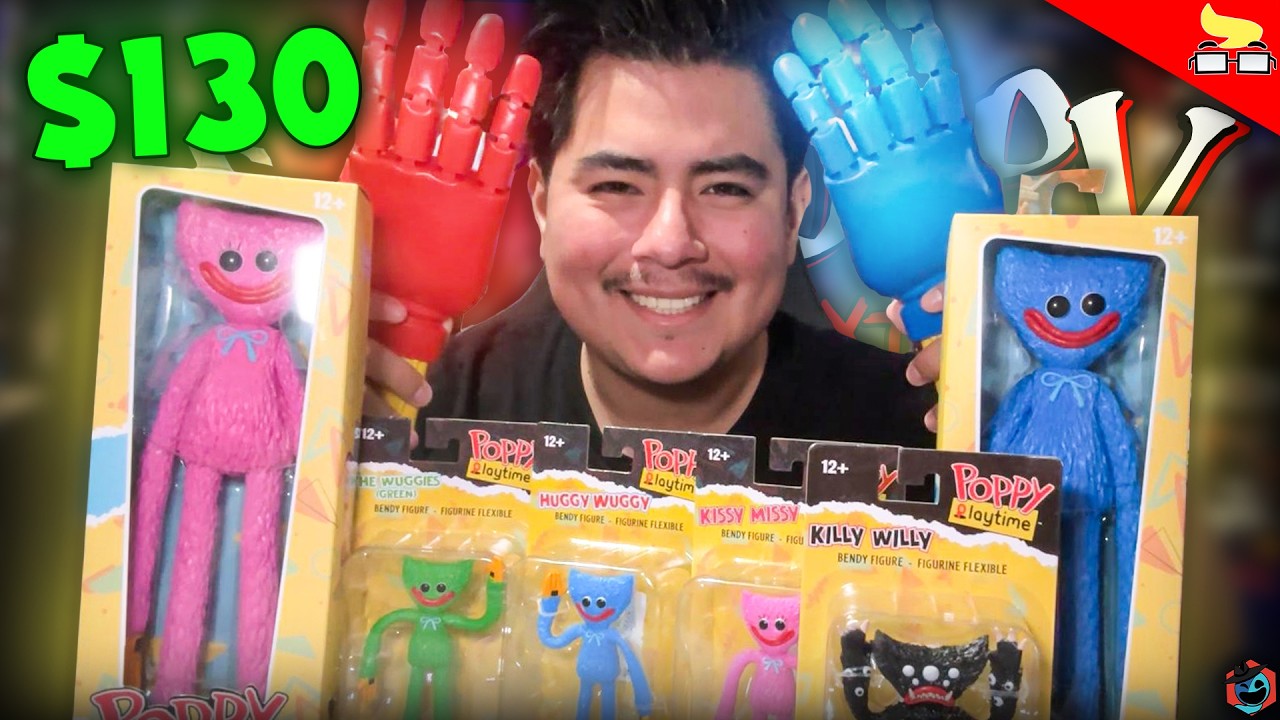 HUGE Poppy Playtime McFarlane Toys Unboxing! (Grabpack Toys, & More!)