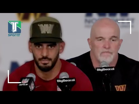 Dan Quinn & Marcus Mariota on Donald Trump's PRESENCE in Commanders LOSS vs. Lions