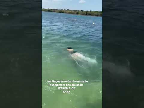 Uma tiaguaense deu seu salto espetacular nas águas de ITAREMA-CE... #itarema #tianguá