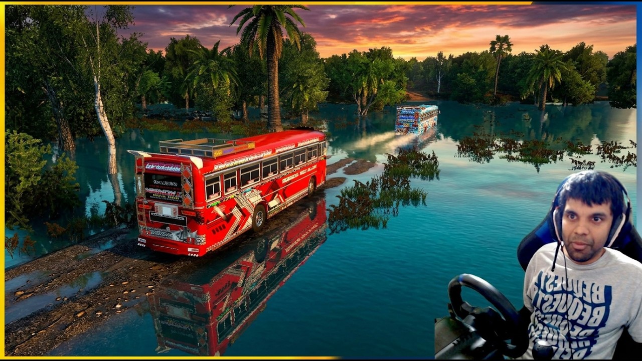 ගංවතුරට අහුවුණා | Ets2 multiplayer convoy #laahiru_gaming