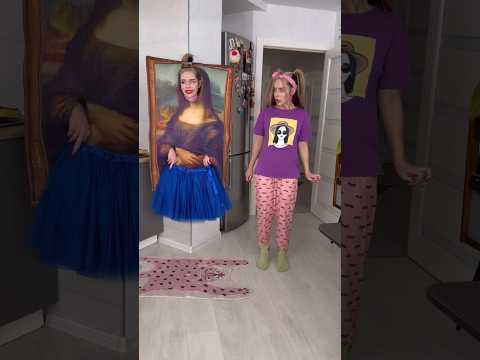 Magic Painting stole my SKIRT! 👗😱 #shorts