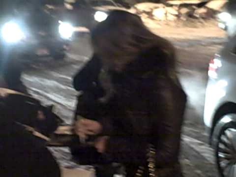 Ruth Bradley of Grabbers signing autographs