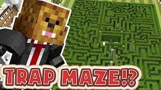 MINECRAFT TRAPS MAZE MODDED MINIGAME - MINECRAFT MOD CHALLENGE