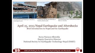 Introduction to Nepal and the Earthquake by S. Shrestha