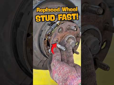 Wheel Stud Broken? Replace It in Minutes #mechanic #usa