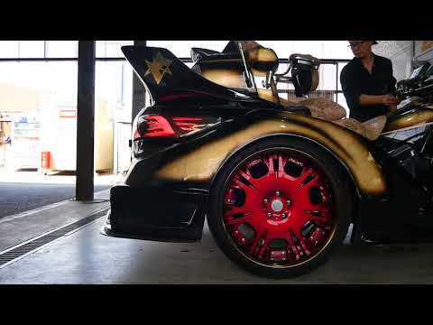 GORDON TRIKE Air Suspension for Honda GL1800 Demo　GL1800用エアサスデモ映像