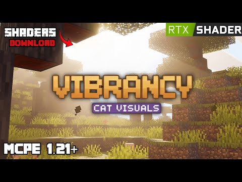 Best RTX Shaders For Minecraft PE 1.21+ 🔥| Vibrancy (Cat Visuals) Deferred Shader For MCPE 1.21