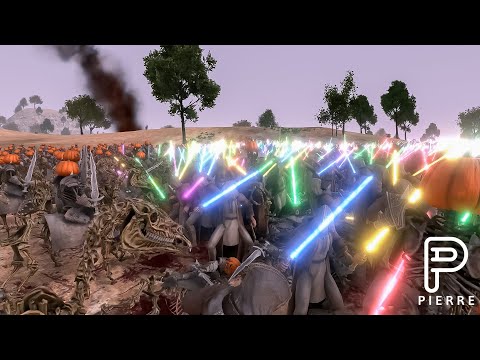 20.000 Hallowmans vs 10.000 Laser Knights- Ultimate Epic Battle Simulator 2- UEBS 2