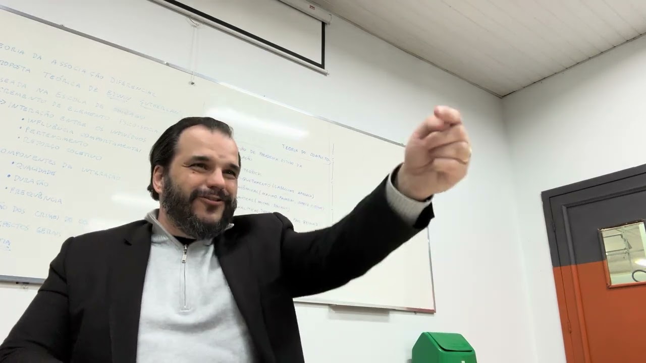 Aula de Criminologia sobre a Teoria da Associação Diferencial de Edwin Sutherland