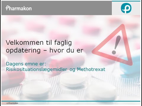Miniklip af webinaret Risikosituationslægemidler og Methotrexat