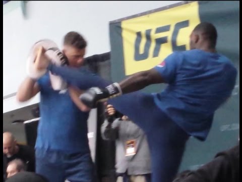 UFC 210 Open Workout Highlights