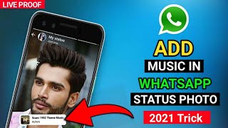 How to Add Music in whatsapp Status Photo in Andro