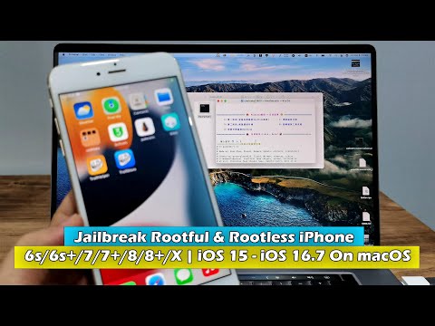 Jailbreak On Macbook  iPhone 6s/6s+/7/7+/8/8+/X | iOS 15 - iOS 16.7 Rootful & Rootless