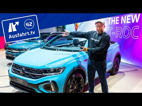 Weltpremiere! NEU! 2022 Volkswagen VW T-ROC Facelift! Cabrio, R und R-Line! Sitzprobe! Kein Test!
