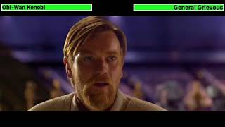 Obi-Wan Kenobi vs General Grievous with healthbars