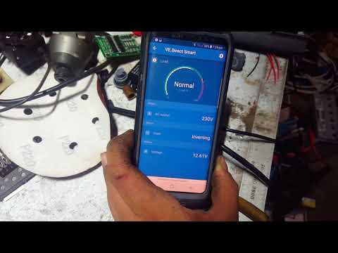 Victron V.E Direct Bluetooth Dongle on a Phoenix 12V 250VA Blue Power Inverter
