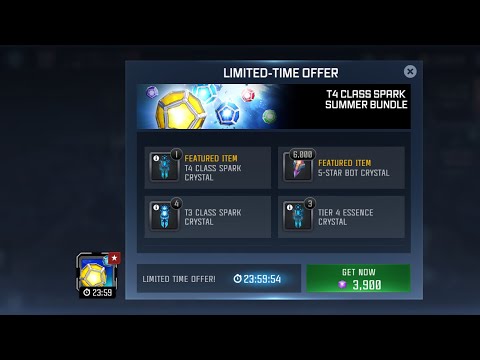 Summer deal T4 class crystal opening 4 five star bot and 6 T3 class - Transformers Forged to fight