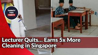 Malaysian Lecturer Earns 5x More as Cleaner in Singapore — What It Reveals