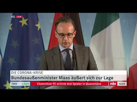 Corona LIVE: Maas zum Thema Urlaub