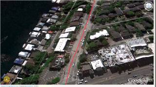 MapMyRun App - Eastlake Portage Bay (Seattle) 5k Run Google Earth Flythrough