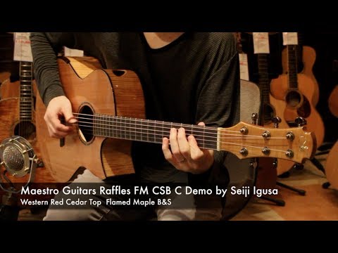 Maestro Guitars Raffles FM CSB C Demo by Seiji Igusa 井草聖二
