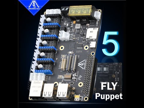 Mellow FLY-Puppet Board Rp2040 5 Axis + Klipper Firmware For CM4 FLY-Π Raspberry Pi 3D Printer Parts