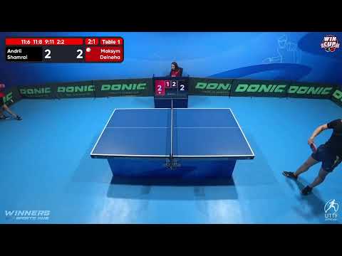 13:30 Andrii Shamrai 3 - 1 Maksym Deineha West 1 WIN CUP 29.11.2022 | TABLE TENNIS WINCUP