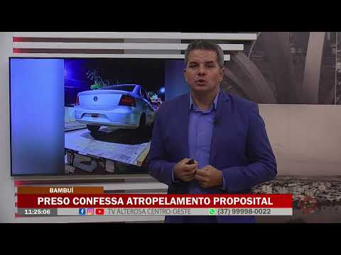 Bambuí: Preso confessa atropelamento proposital