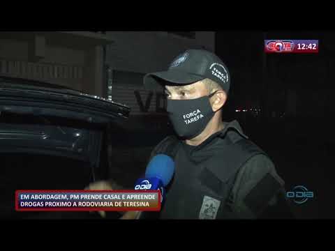 Casal eÌ preso portando drogas e armas proÌximos da RodoviaÌria de Teresina 16 09 2020