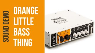 Video thumbnail for Orange Little Bass Thing - Sound Demo (no talking) by Bass Bonedo