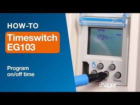 EG 103 Time switch How-to videos. Part 2 – Program an on/off time
