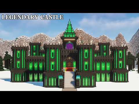 How To Build A Deepslate And Emerald Block Legendary Castle In Minecraft 1.21 || Minecraft Tutorial