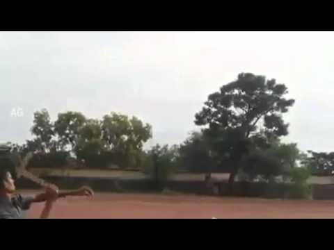 Guy Throwing Axe Come back Like A Boomerang