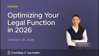 Optimizing Your Legal Function in 2026
