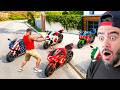 FRANKLIN STOLE THE COUNTRY S SPORTS BIKE GTA 5 MODS
