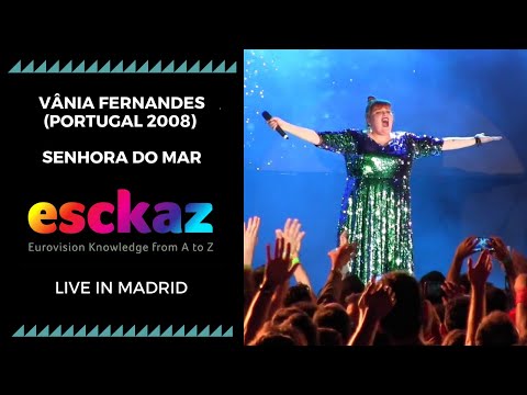 ESCKAZ in Madrid: Vânia Fernandes (Portugal 2008) - Senhora do mar (at Welcome PrePartyES 2019)