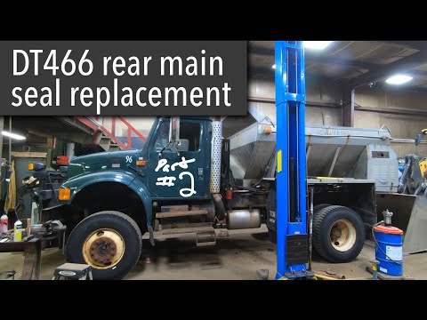 95 International dt466 rear main seal replacement part 2