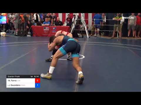 2018 FS WTT Challenge/UWW Juniors 61 Quarter-Finals - Nick Farro (Lehi) Vs. Joshua Saunders (TMWC)