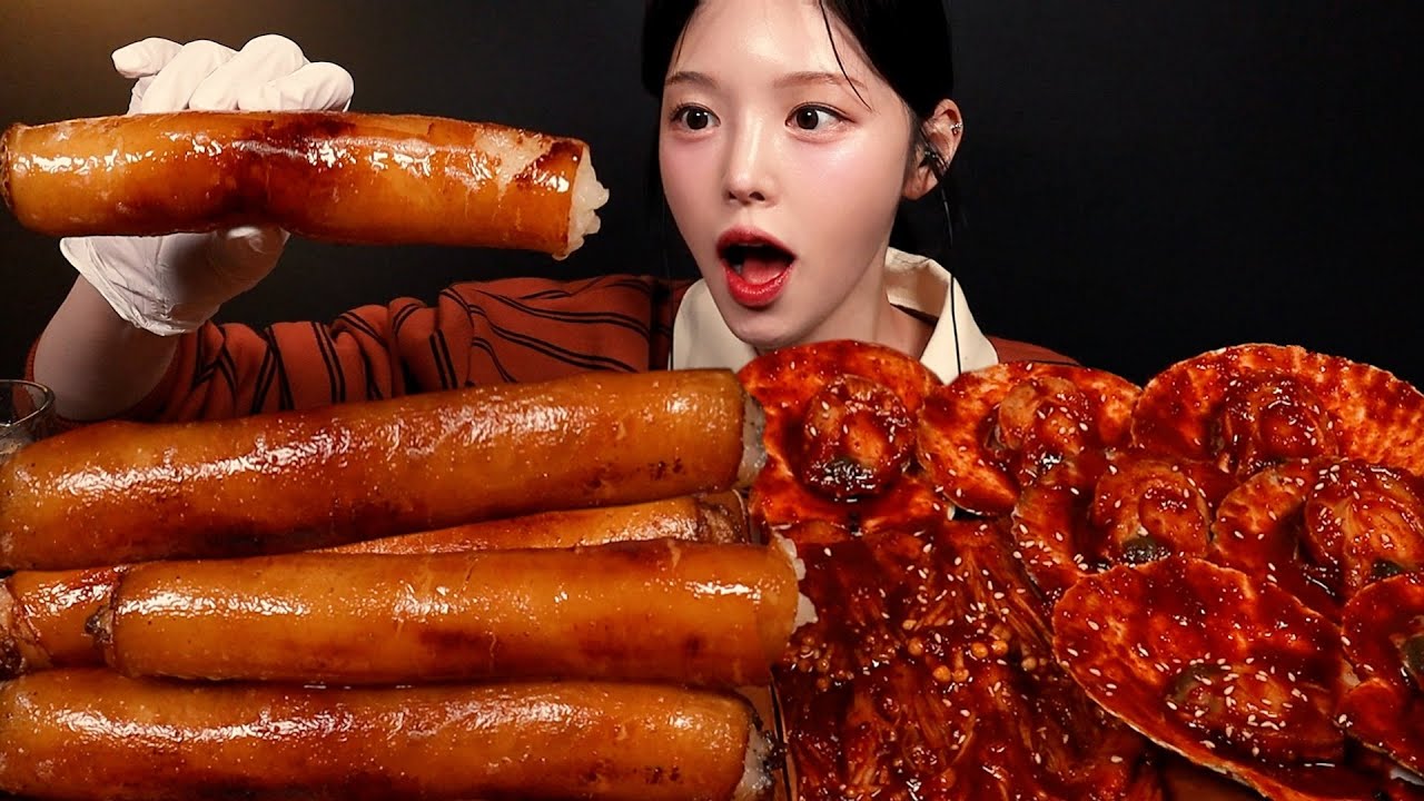 SUB)겉바속촉 통대창에 핵매운 불닭 가리비 팽이버섯 먹방! 또 레전드 찍었다🔥대창 해산물 꿀조합 Beef Int