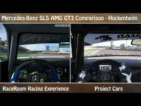 RaceRoom Racing Experience vs Project Cars - Mercedes-Benz SLS AMG GT3 @ Hockenheim