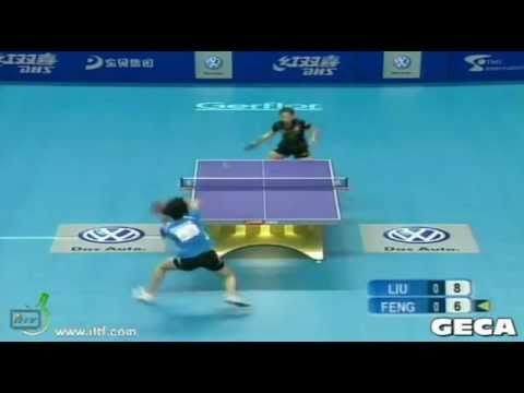 Liu Shiwen vs Feng Tianwei[Women's World Cup 2012]