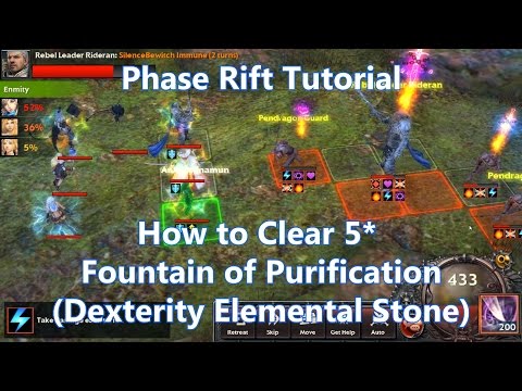 Legion of Heroes | How to Clear 5* Dexterity Elemental Stone Phase Rift | LoH Tutorial
