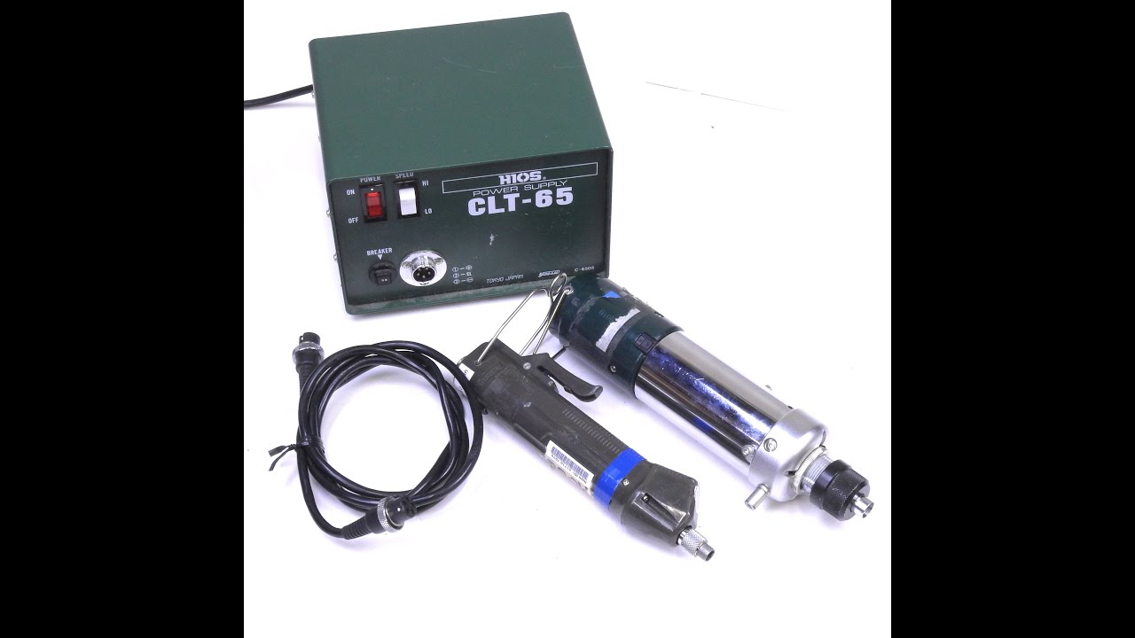 Hios CL-9000 & BL 5000 Electric High Torque Screwdriver w/ CLT-65 Power Supply