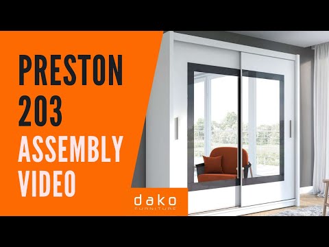 Wardrobe Assembly Video - DAKO FURNITURE - Preston 203 - 10