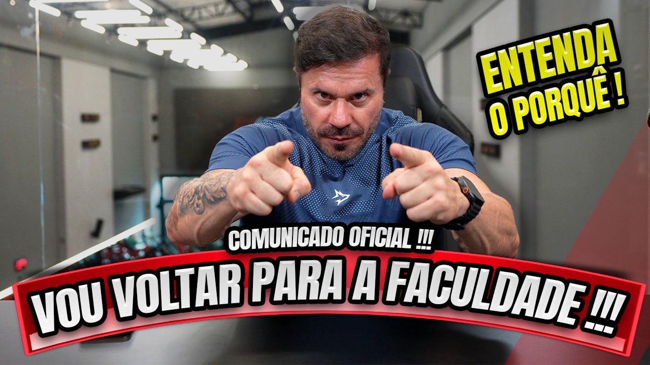 COMUNICADO OFICIAL - VOU FAZER MINHA 4ª FACULDADE - SAIBA QUAL E ENTENDA O PORQUÊ !!!
