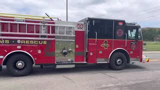 Brooklyn Park Fire - Engine 4 Responding to a Medical